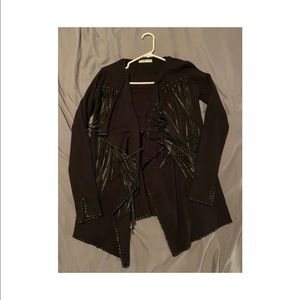 Long sleeve knit cardigan